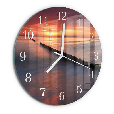 Glas wanduhr Sonne des Meeres