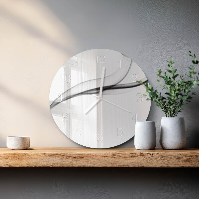Glas wanduhr Abstrakter Rauch