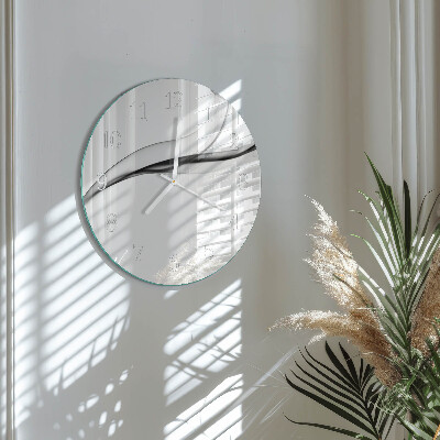 Glas wanduhr Abstrakter Rauch