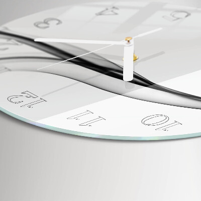 Glas wanduhr Abstrakter Rauch