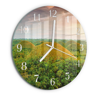 Glas wanduhr Landschaft