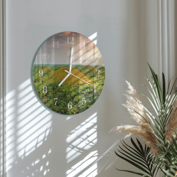 Glas wanduhr Landschaft