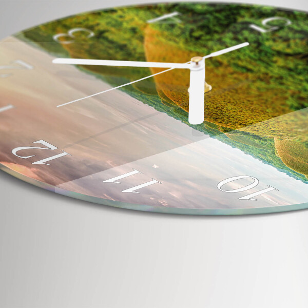 Glas wanduhr Landschaft
