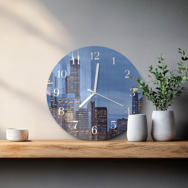 Glas wanduhr Horizont