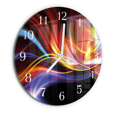 Glas wanduhr Abstrakte Kunst