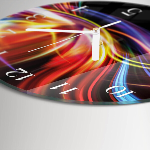 Glas wanduhr Abstrakte Kunst