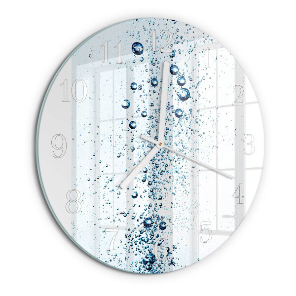 Glas wanduhr Wasser