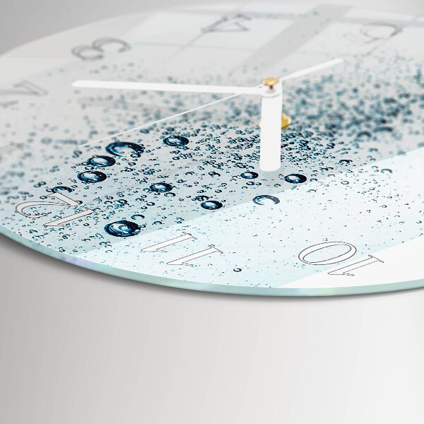 Glas wanduhr Wasser
