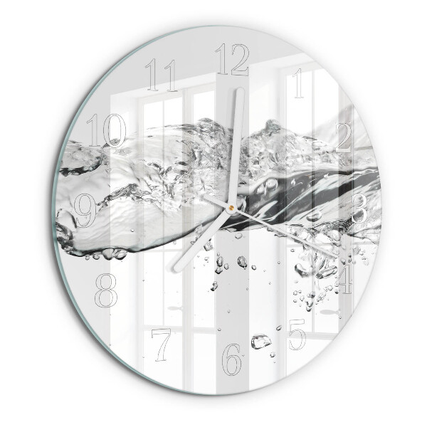Glas wanduhr Wasser
