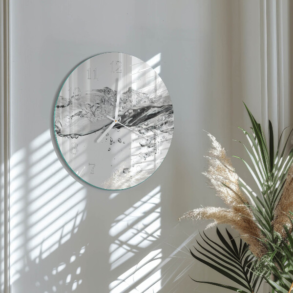 Glas wanduhr Wasser