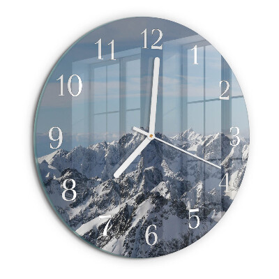 Glas wanduhr Gebirge