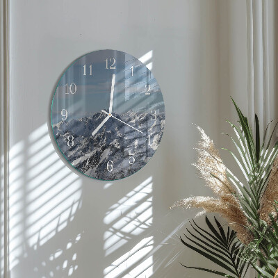 Glas wanduhr Gebirge