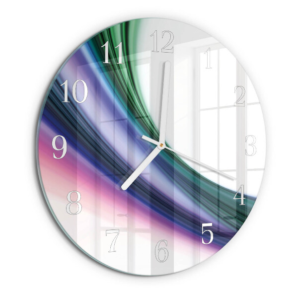 Glas wanduhr Abstrakte Linien