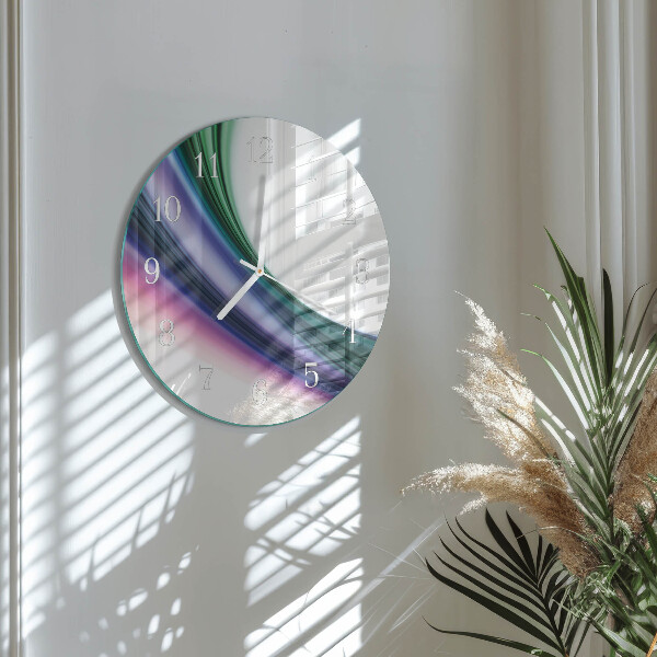 Glas wanduhr Abstrakte Linien