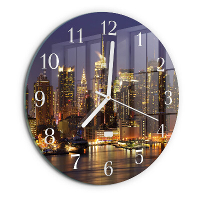 Glas wanduhr Horizont