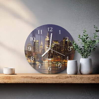 Glas wanduhr Horizont