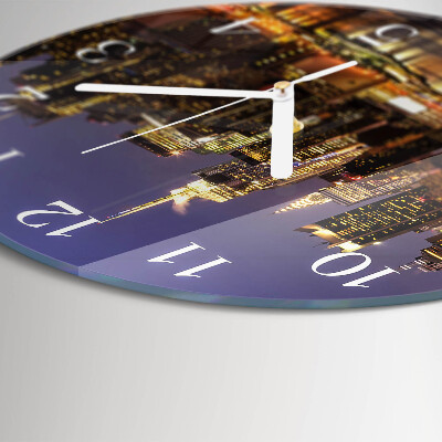 Glas wanduhr Horizont