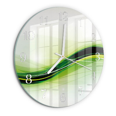 Glas wanduhr Abstrakte Linien