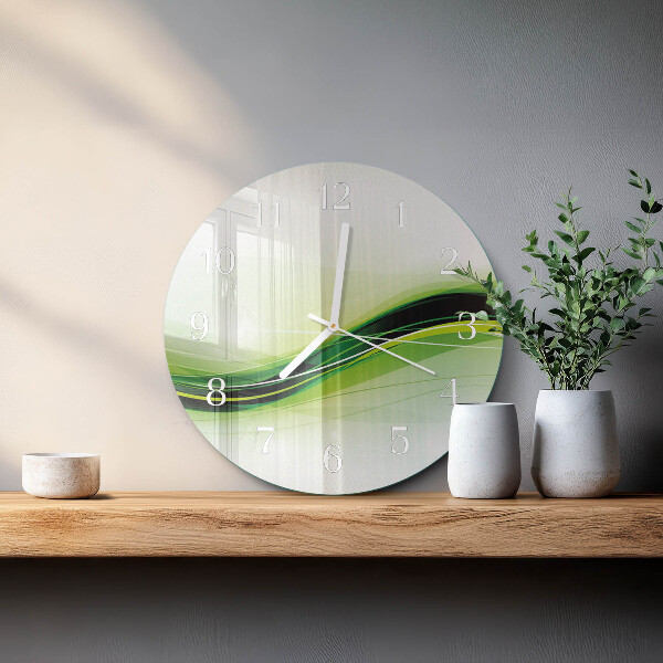 Glas wanduhr Abstrakte Linien