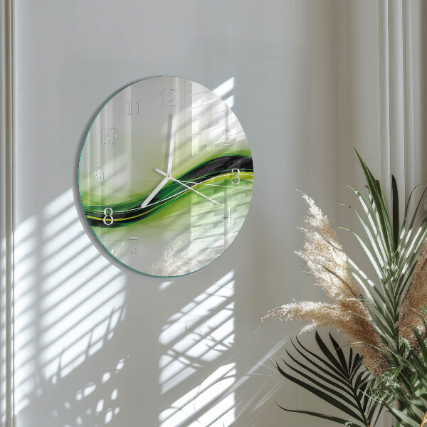 Glas wanduhr Abstrakte Linien