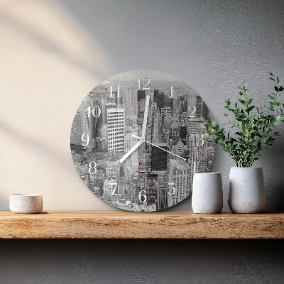 Glas wanduhr Horizont
