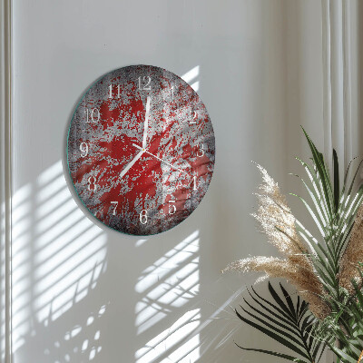 Glas wanduhr Flecken