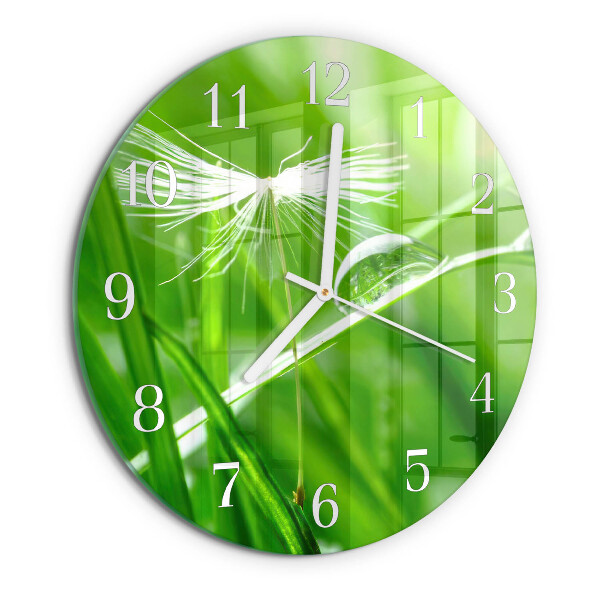 Glas wanduhr Gras