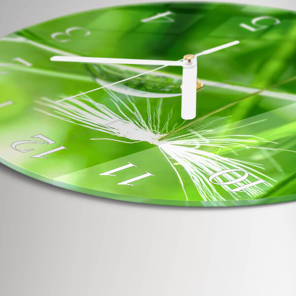 Glas wanduhr Gras