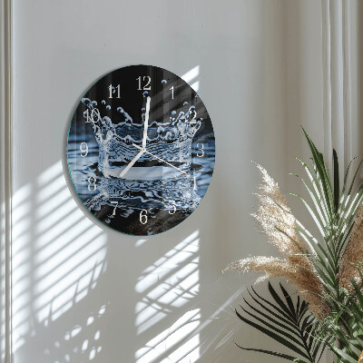 Glas wanduhr Wasser
