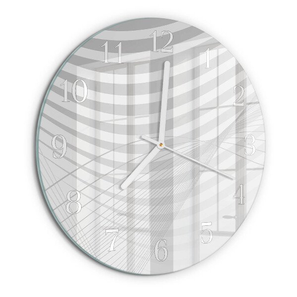 Glas wanduhr Abstrakte Linien