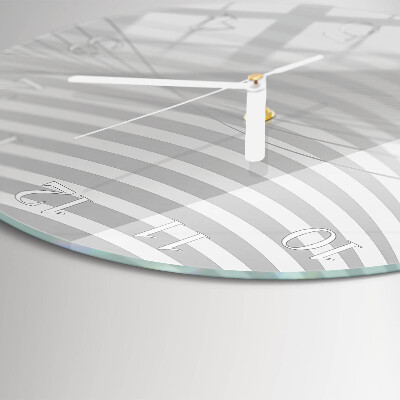 Glas wanduhr Abstrakte Linien