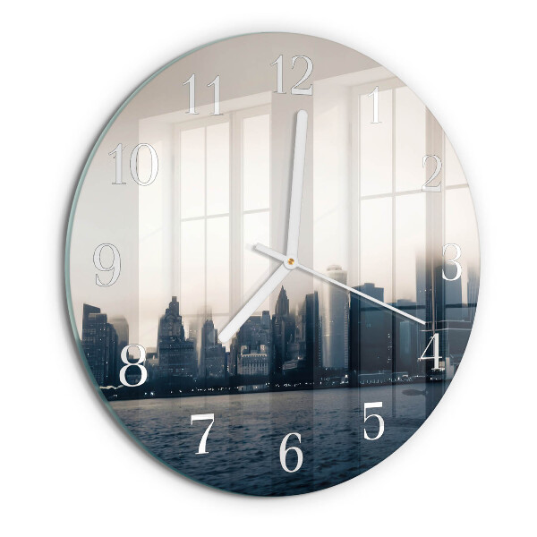 Glas wanduhr Horizont