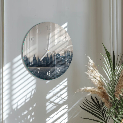 Glas wanduhr Horizont