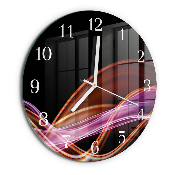 Glas wanduhr Abstrakte Kunst