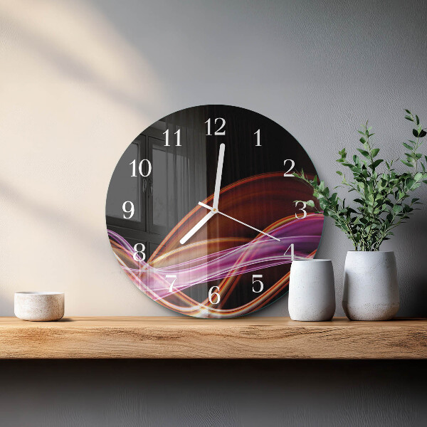 Glas wanduhr Abstrakte Kunst