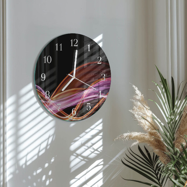 Glas wanduhr Abstrakte Kunst