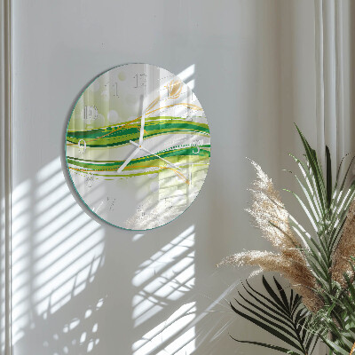 Glas wanduhr Abstrakte Linien