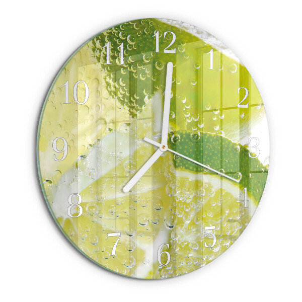 Glas wanduhr Kalkwasser