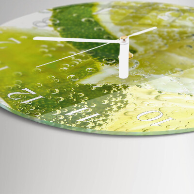 Glas wanduhr Kalkwasser