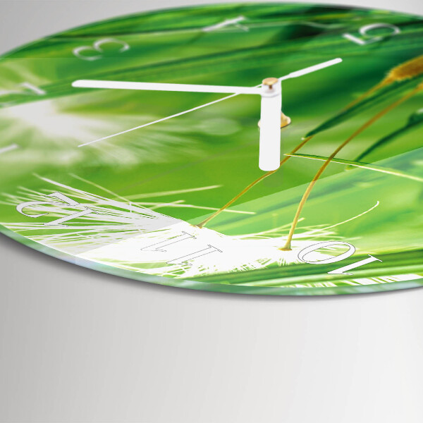 Glas wanduhr Gras