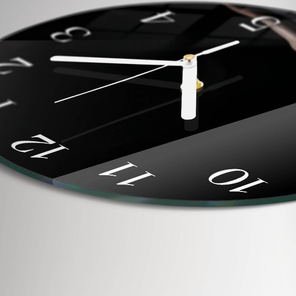 Glas wanduhr Frau