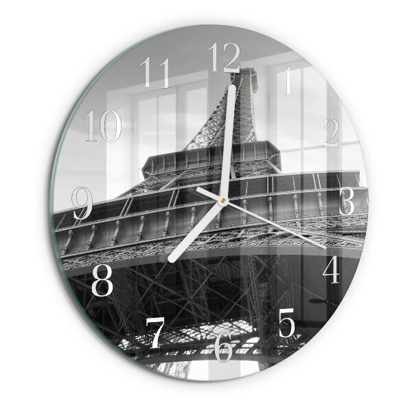 Glas wanduhr Eiffelturm Paris
