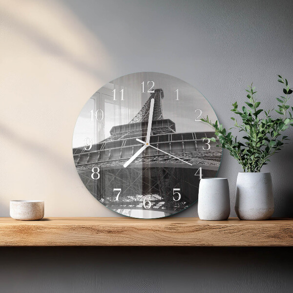 Glas wanduhr Eiffelturm Paris