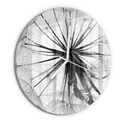 Glas wanduhr Löwenzahn