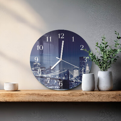 Glas wanduhr Horizont