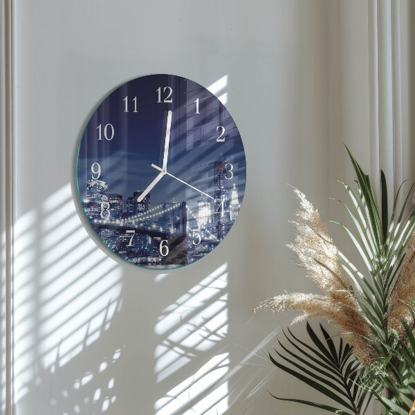Glas wanduhr Horizont