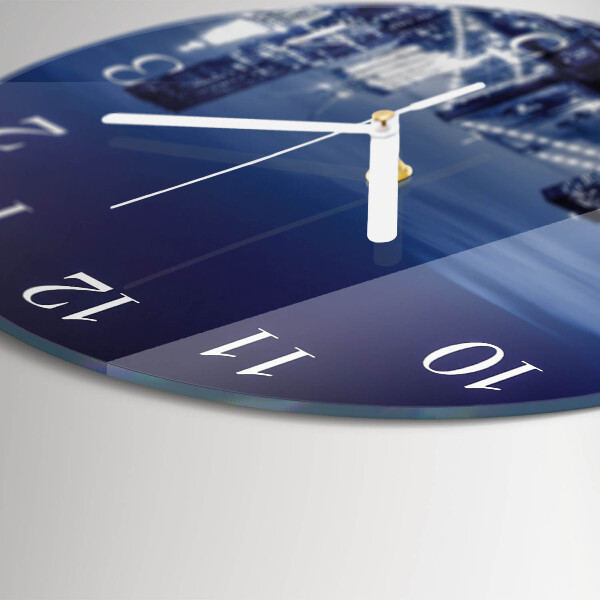 Glas wanduhr Horizont