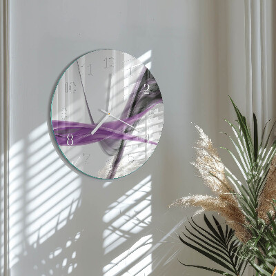 Glas wanduhr Abstrakter Rauch