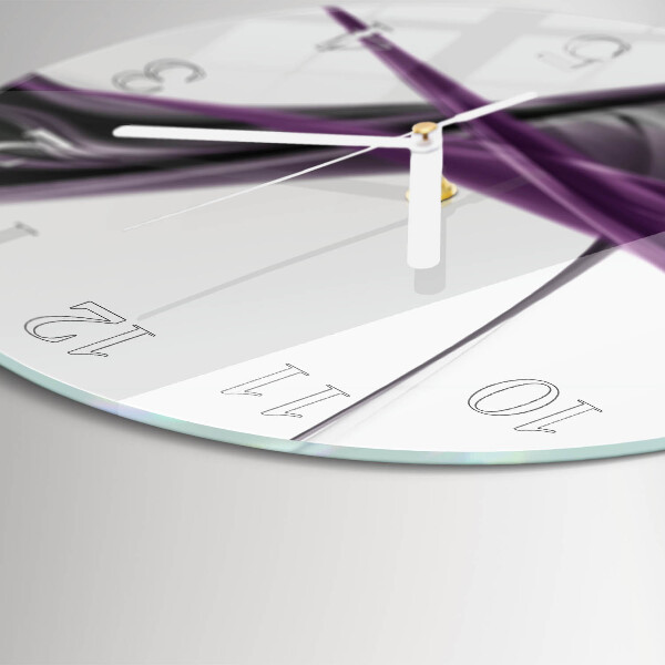 Glas wanduhr Abstrakter Rauch