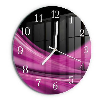 Glas wanduhr Abstrakte Linien